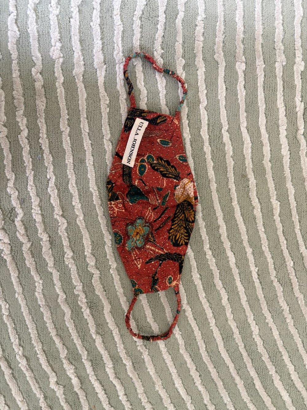 ✨ ULLA JOHNSON Floral Printed Cotton Face Mask ✨